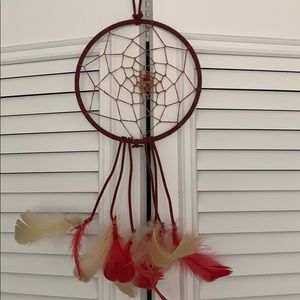 ❤️💛Handmade Red and tan Dreamcatcher💛❤️
